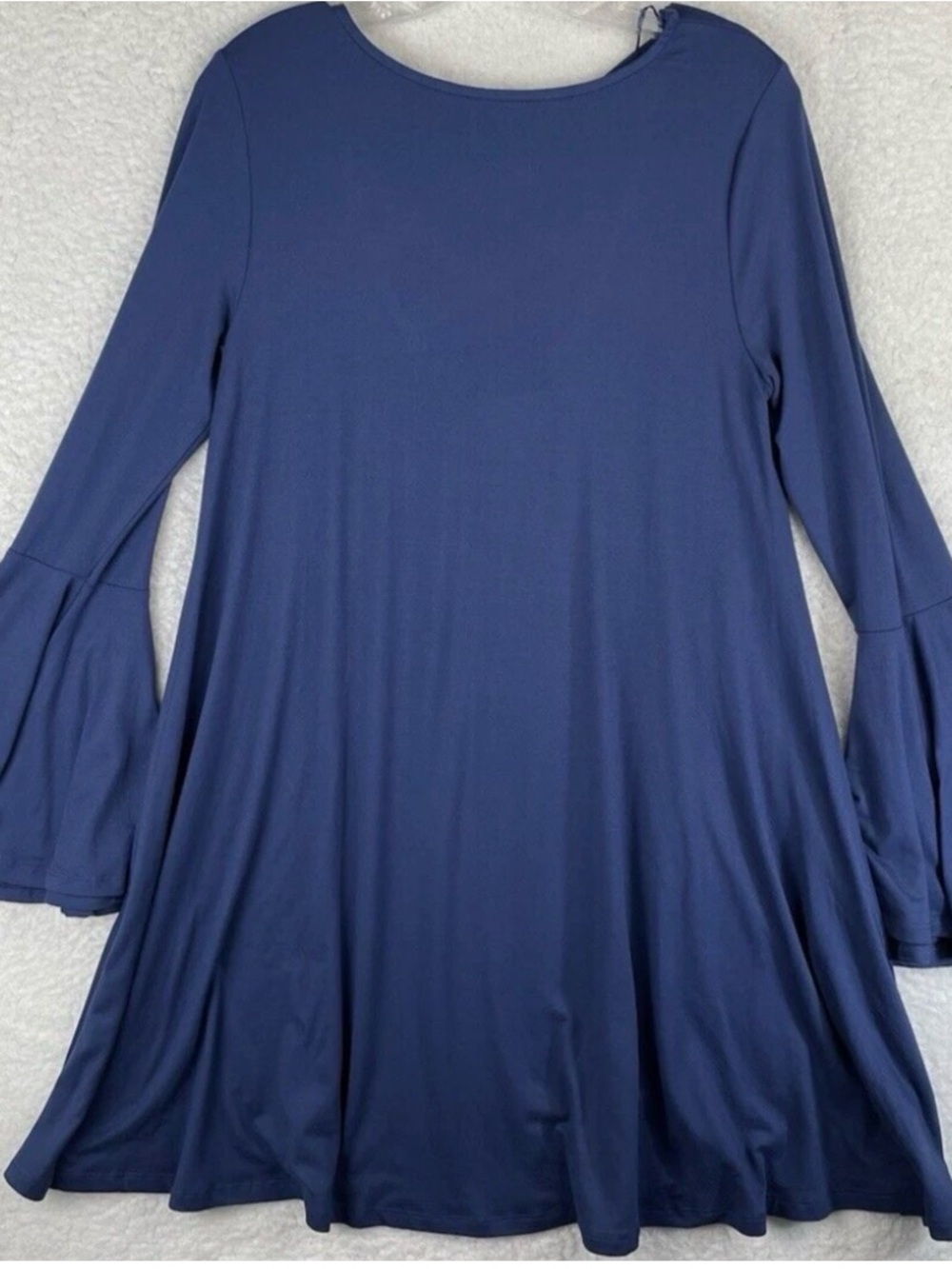 Altar'd State Navy Bell Sleeve Midi Dress